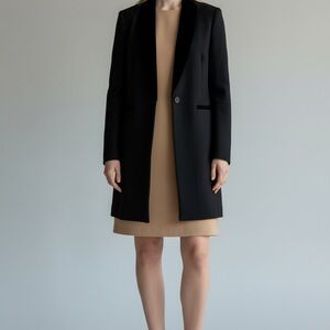 Maje Black Blazer Coat